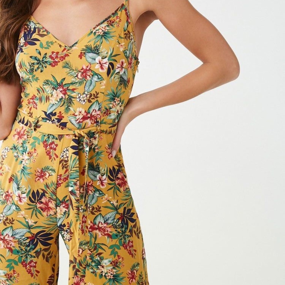 NWT! Forever 21 Floral Cami Jumpsuit